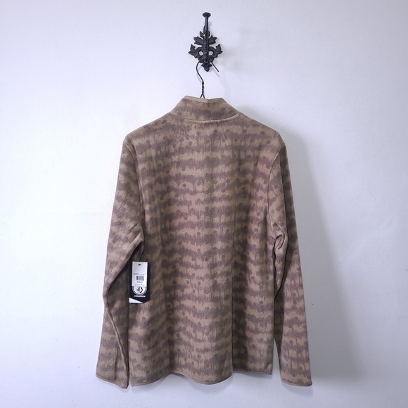 Volcom Seabrook Mock Neck Fleeve Pullover Sweatshirt Size S - Picture 2 of 3